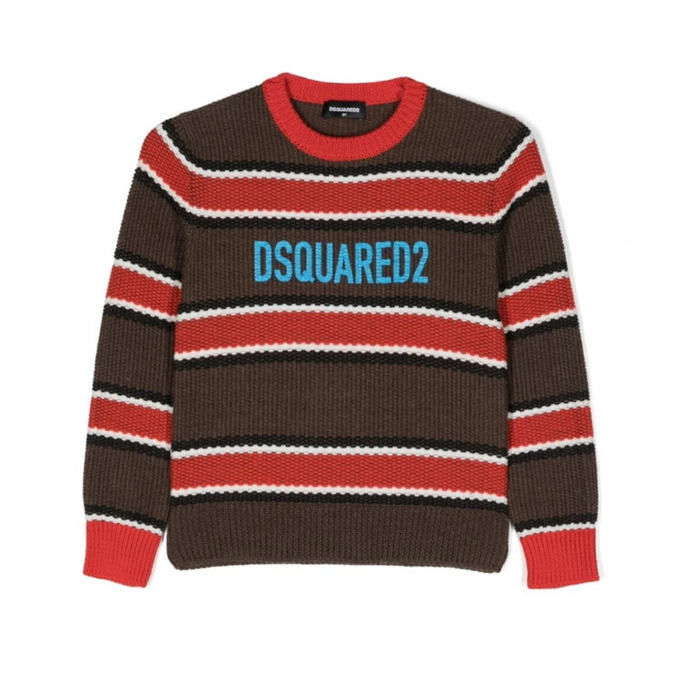 Brązowe Swetry dla Mężczyzn Dsquared2