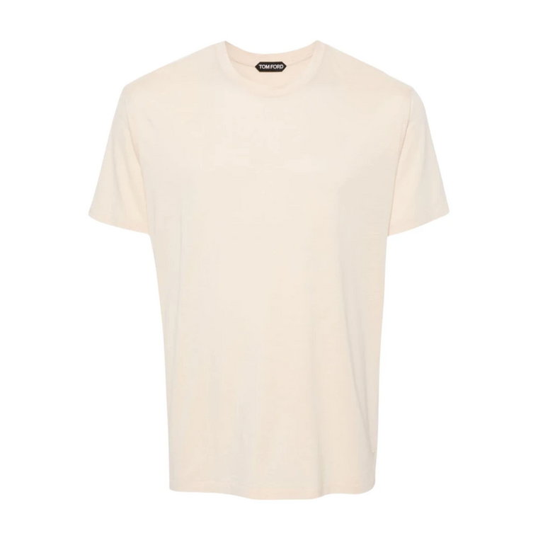 Męskie Beżowe T-Shirty i Polówki Tom Ford