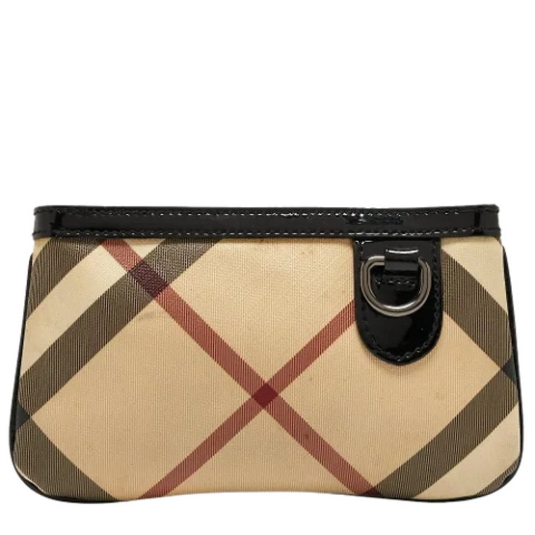 Pre-owned Leather clutches Burberry Vintage