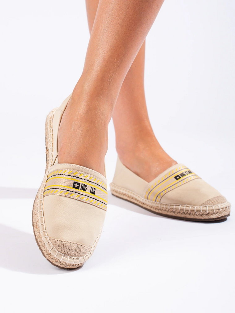 Beżowe damskie espadryle BIG STAR LL274895