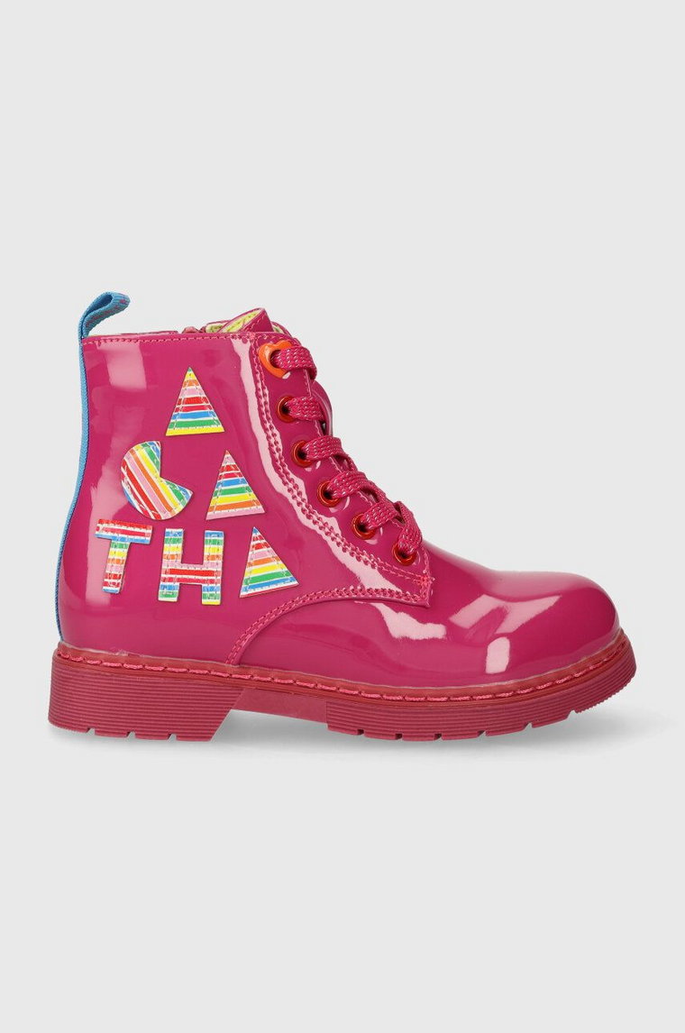 Agatha Ruiz de la Prada workery dziecięce kolor fioletowy