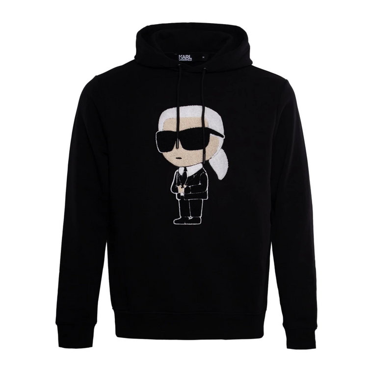 Podpisana bluza z kapturem Ikonik Karl Karl Lagerfeld