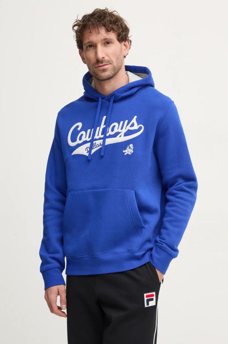 Nike bluza Dallas Cowboys męska kolor fioletowy z kapturem z aplikacją 2KDK-067P-V6Z-V7Q