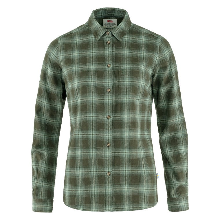 Koszula damska Fjallraven Ovik Flannel Shirt deep forest/patina green - S