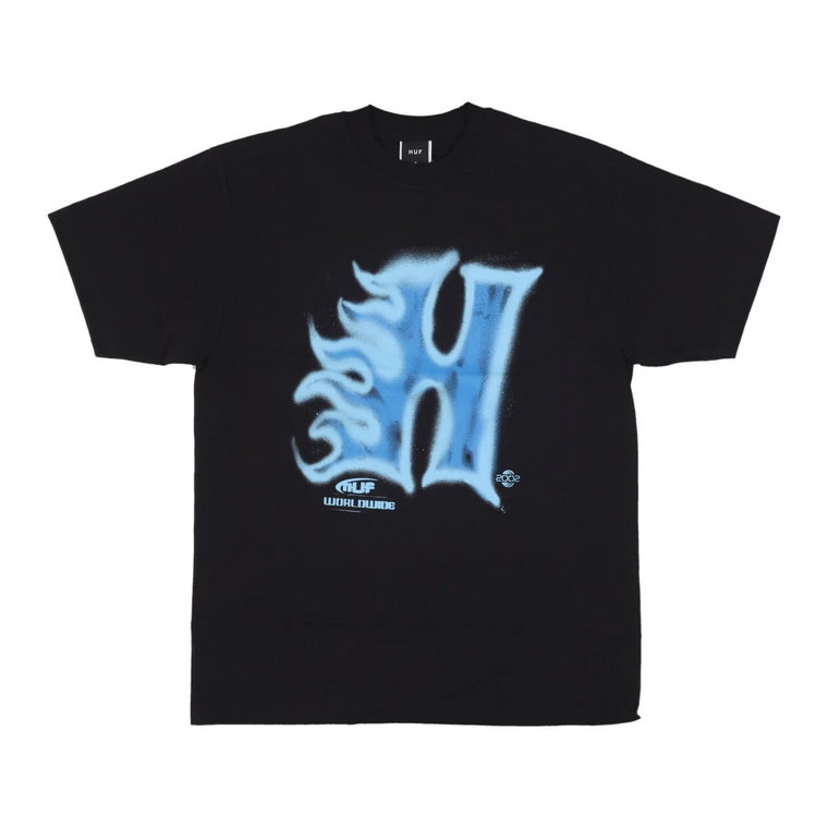 Heat Wave Tee Czarna Streetwear HUF