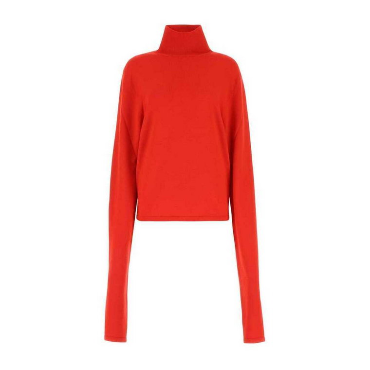 Sweter z czerwonej wełny Carlus The Row