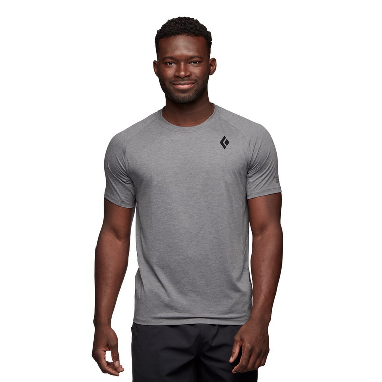 Męska koszulka Black Diamond Lightwire Tech T-shirt steel grey - S