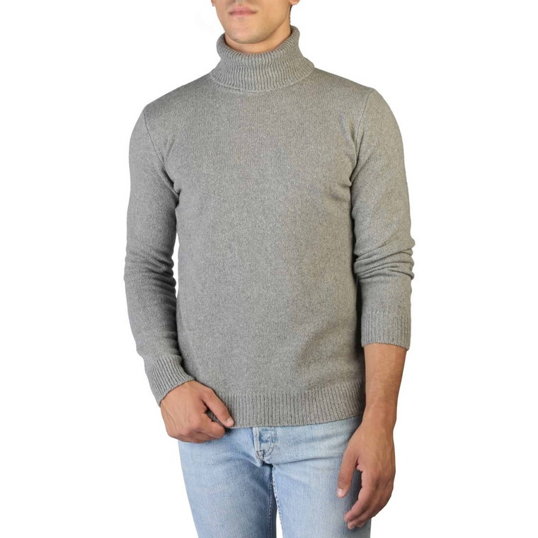 Swetry marki 100% Cashmere model T-NECK-M kolor Szary. Odzież męska. Sezon: Jesień/Zima