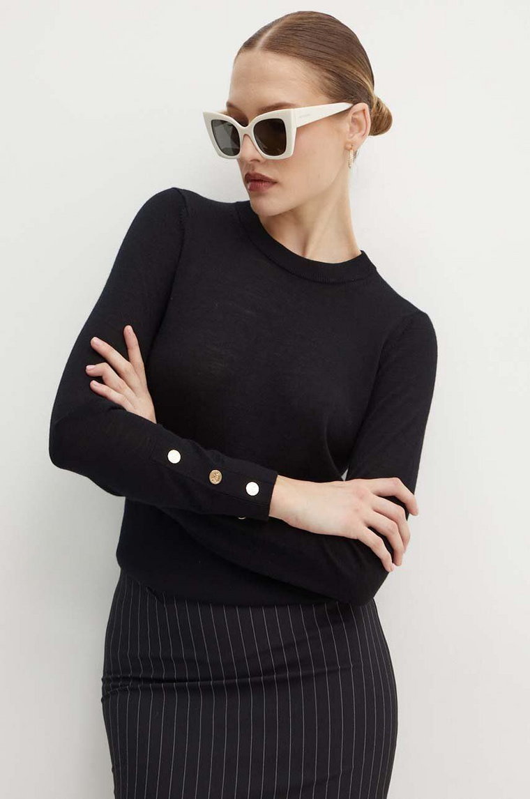 MICHAEL Michael Kors sweter wełniany damski kolor czarny lekki