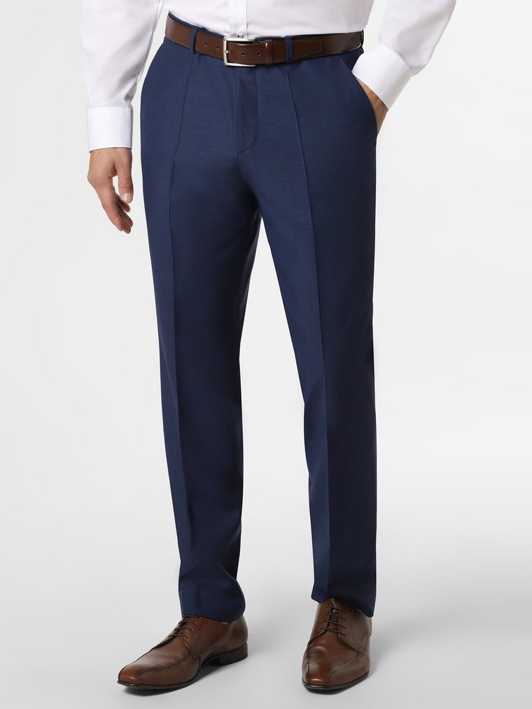 HUGO - Męskie spodnie od garnituru modułowego  Simmons202, niebieski