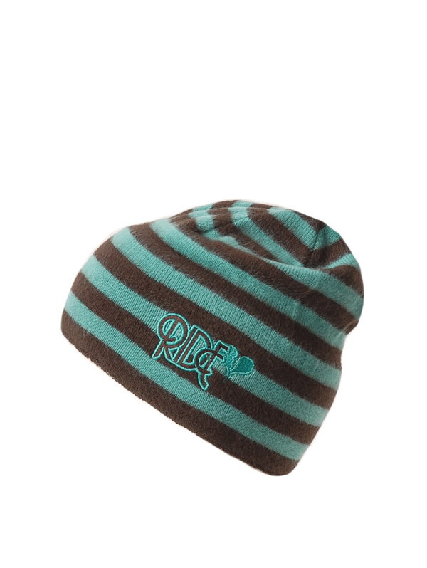 Ride Fuzzy Stripe AQUA czapka zimowa damska