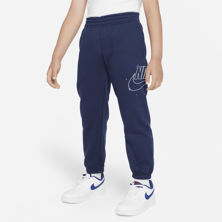Spodnie dla małych dzieci Nike Sportswear Shine Fleece - Niebieski