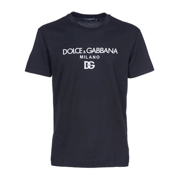 Czarne koszulki i pola z szerokością Pinaforemetal Dolce & Gabbana