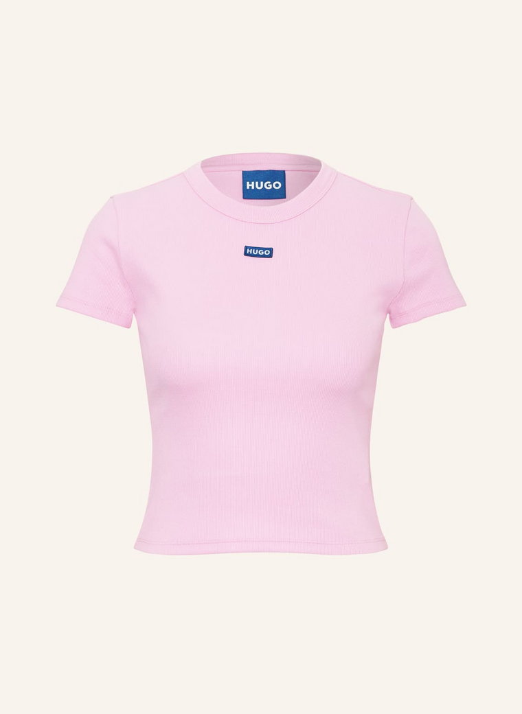 Hugo Blue Krótka Koszulka pink