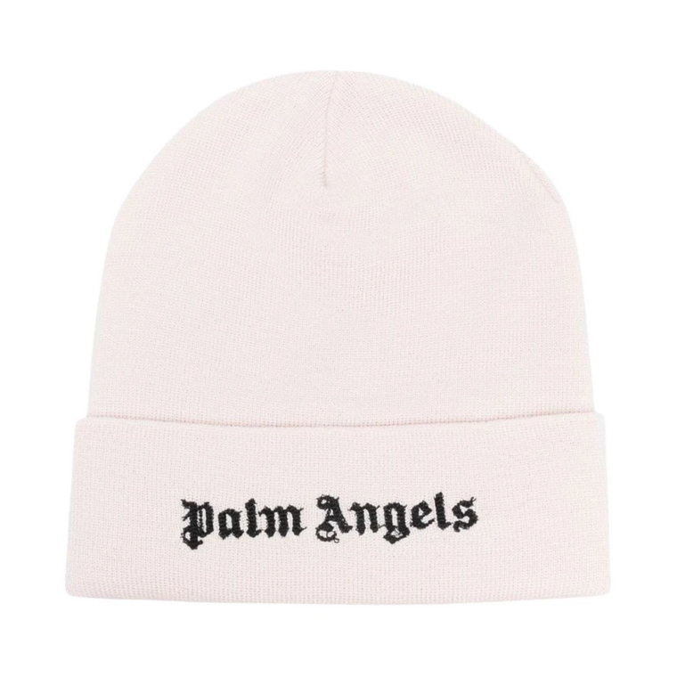 Logo-wyszywana wełniana czapka Palm Angels