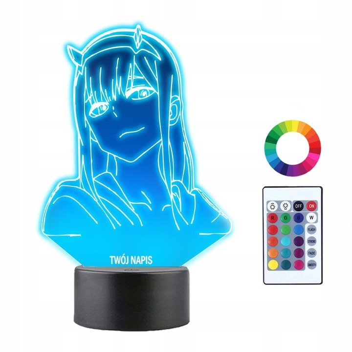 Lampka Nocna 3D Led Darling In The Franxx Grawer