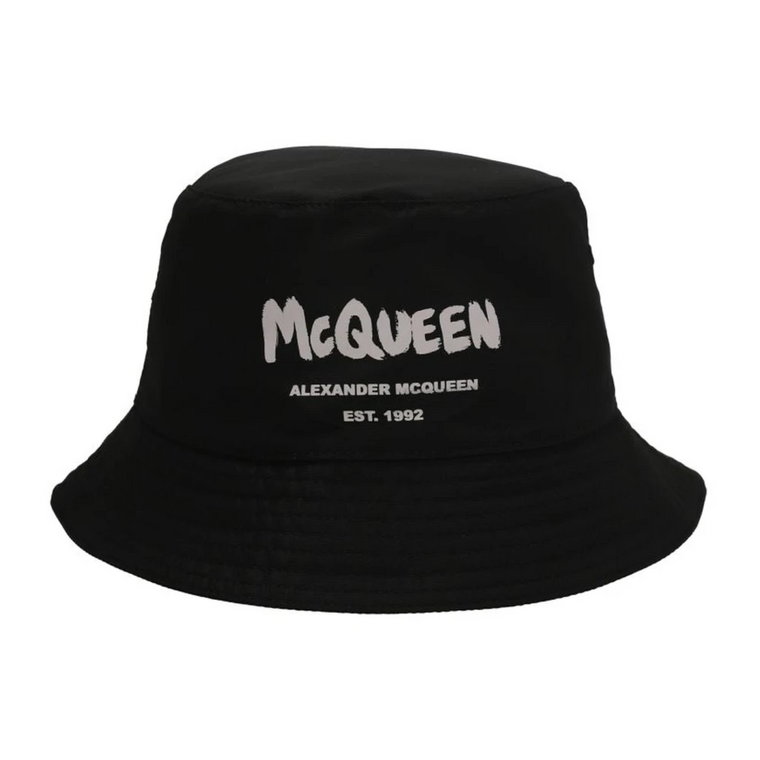 Stylowy Logo Bucket Hat dla Mężczyzn Alexander McQueen