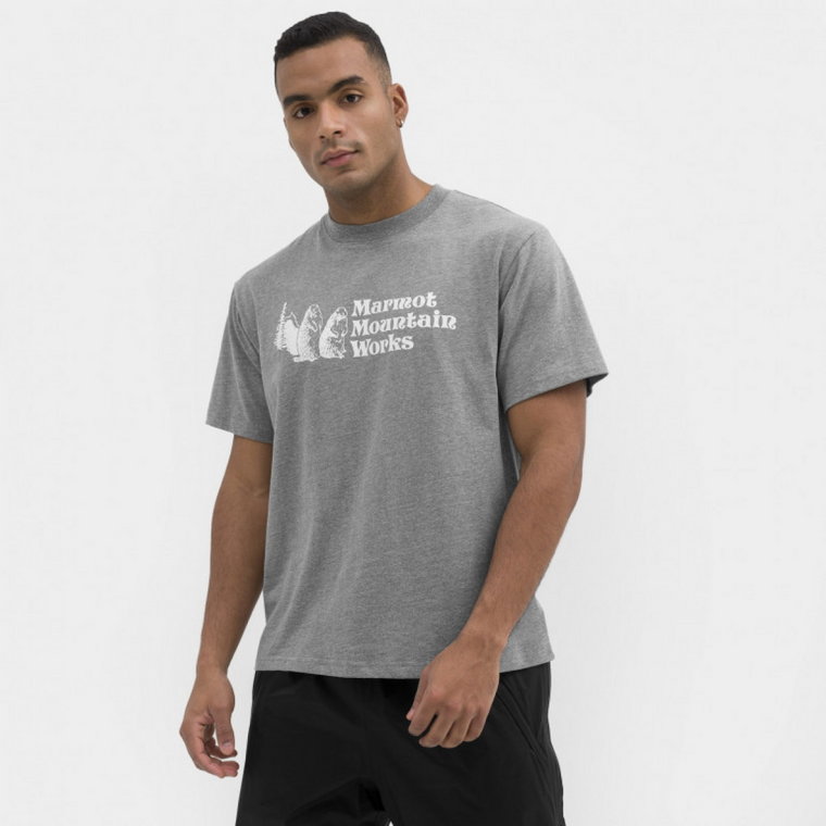 Męski t-shirt z nadrukiem MARMOT Mountain Works Heavyweight T-Shirt