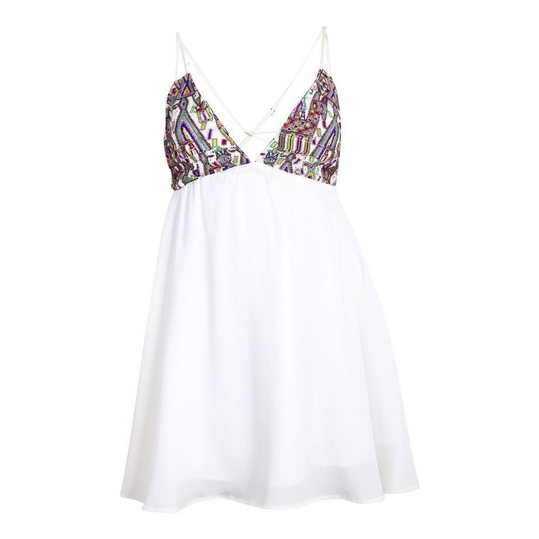 Marilyn Dress With Guatemalan Embroideries For Love & Lemons