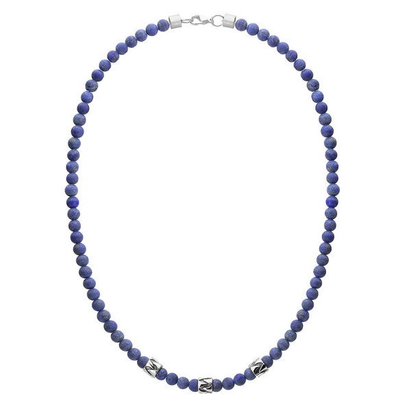 Naszyjnik męski lapis lazuli z beadsami etno style