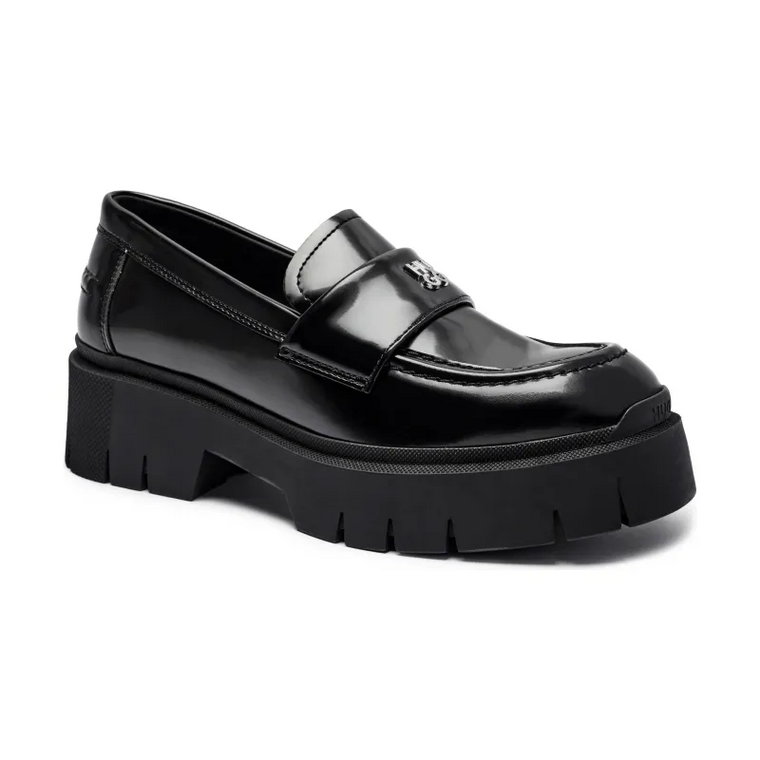 HUGO Skórzane loafersy Kris Loafer BROF