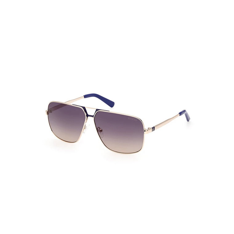 Stylowe okulary przeciwsłoneczne z brązową soczewką Guess