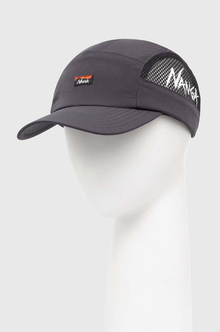 Nanga czapka z daszkiem Dotair Mesh Jet Cap kolor czarny gładka NA2411.3B906.A