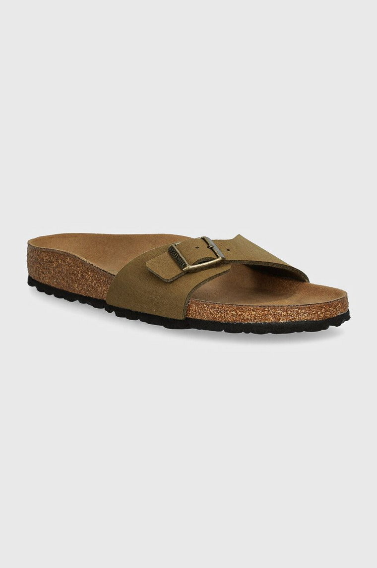 Birkenstock klapki Madrid damskie kolor zielony 1027974