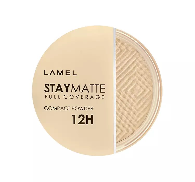 LAMEL STAY MATTE COMPACT POWDER KRYJĄCY PUDER PRASOWANY 401 PORCELAIN 12G