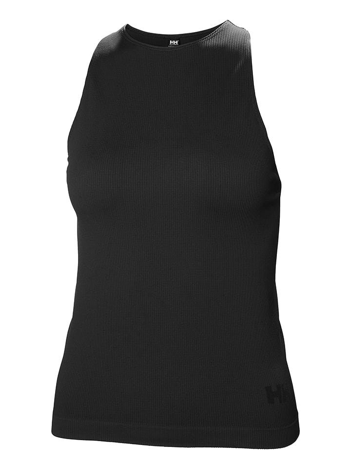 Helly Hansen Top sportowy "Allure Seamless" w kolorze czarnym