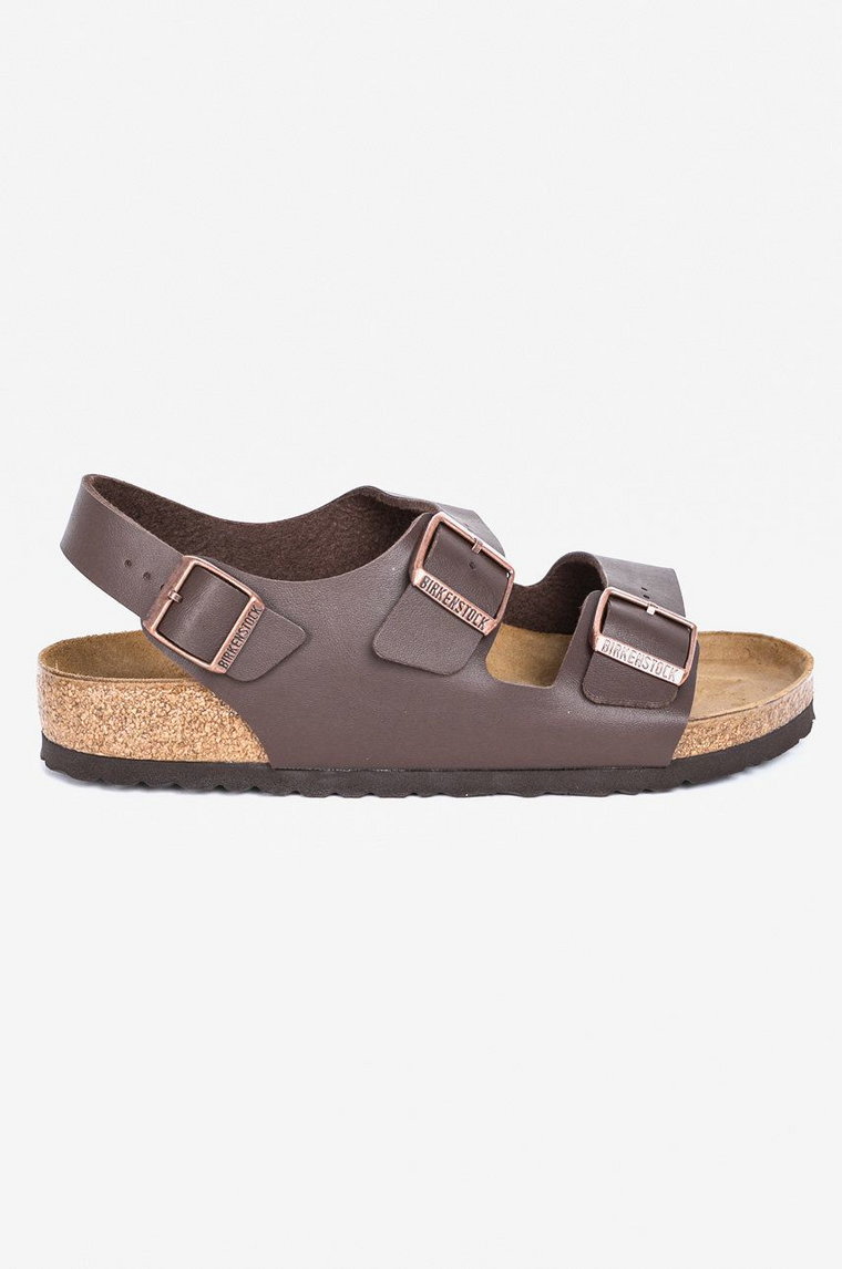 Birkenstock - Sandały Milano Bs 34701.M-Dark.Brown