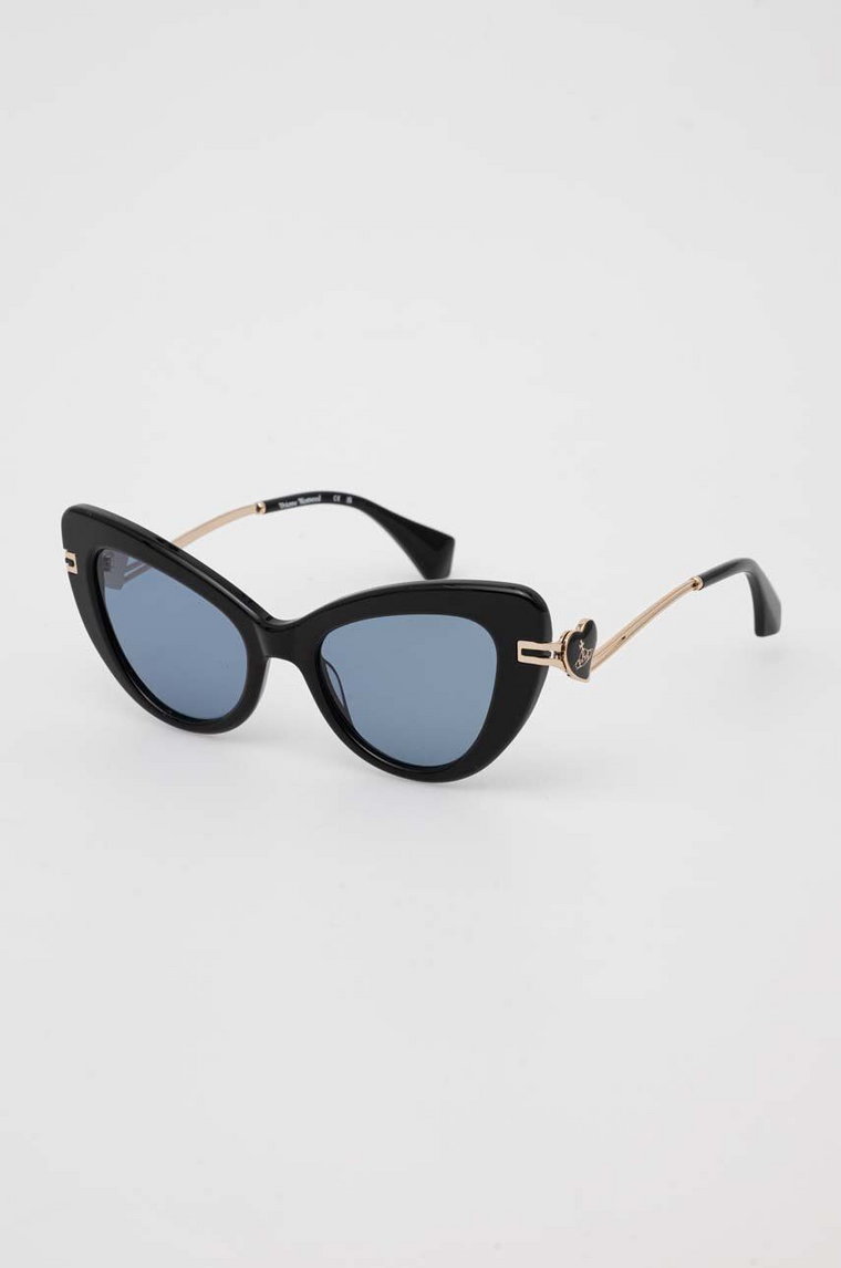 Vivienne Westwood okulary przeciwsłoneczne damskie kolor czarny VW505800153