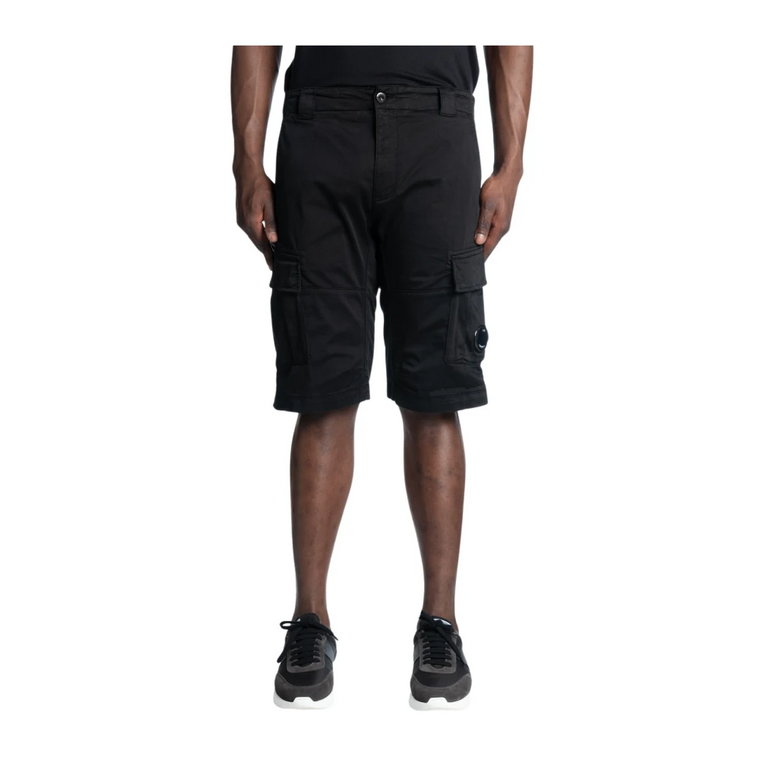 Stretch Sateen Cargo Shorts C.p. Company