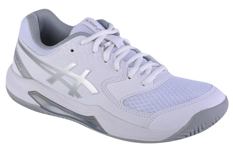 ASICS Gel-Dedicate 8 Clay 1042A255-101, Damskie, Białe, buty do tenisa, przewiewna siateczka, rozmiar: 37