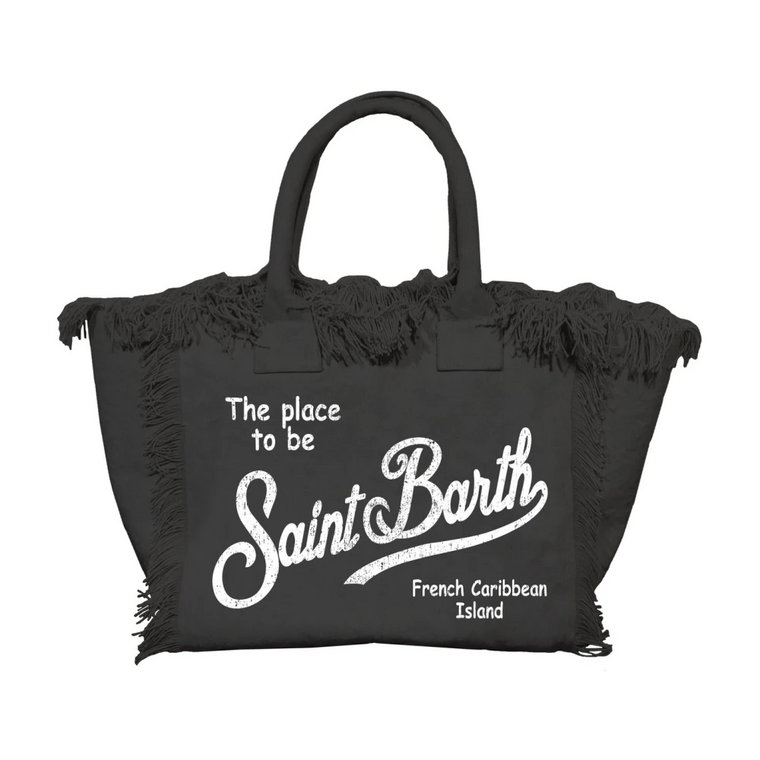 Czarne torby do stylowych ubrań MC2 Saint Barth