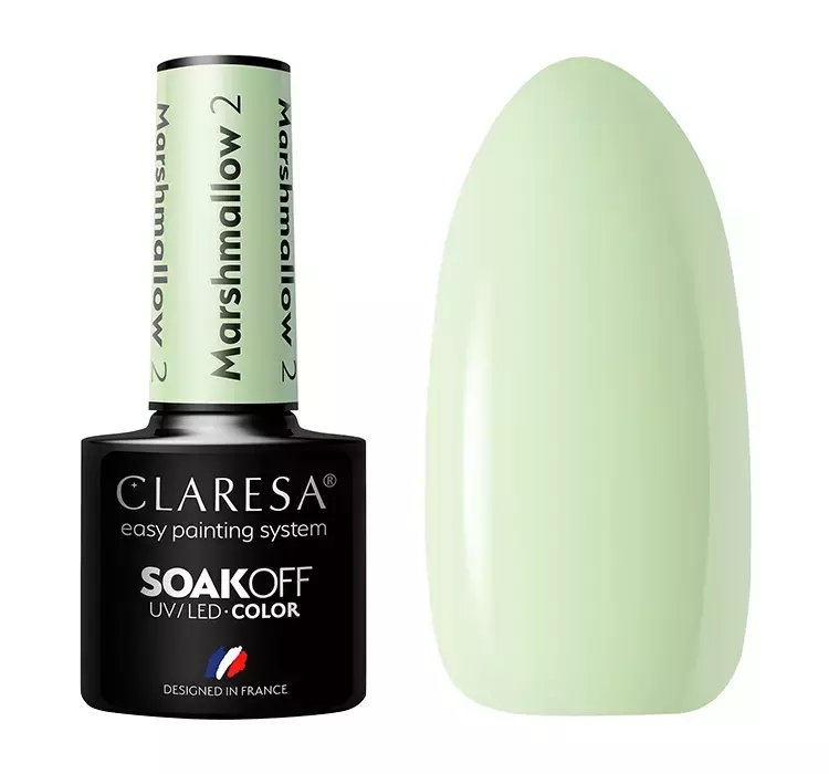 CLARESA SOAK OFF LAKIER HYBRYDOWY MARSHMALLOW 2 5ML