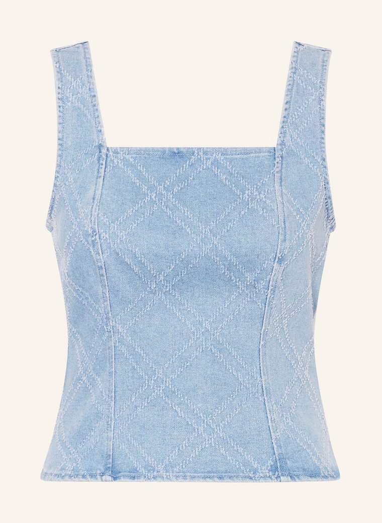 Y.A.S. Top Jeansowy blau