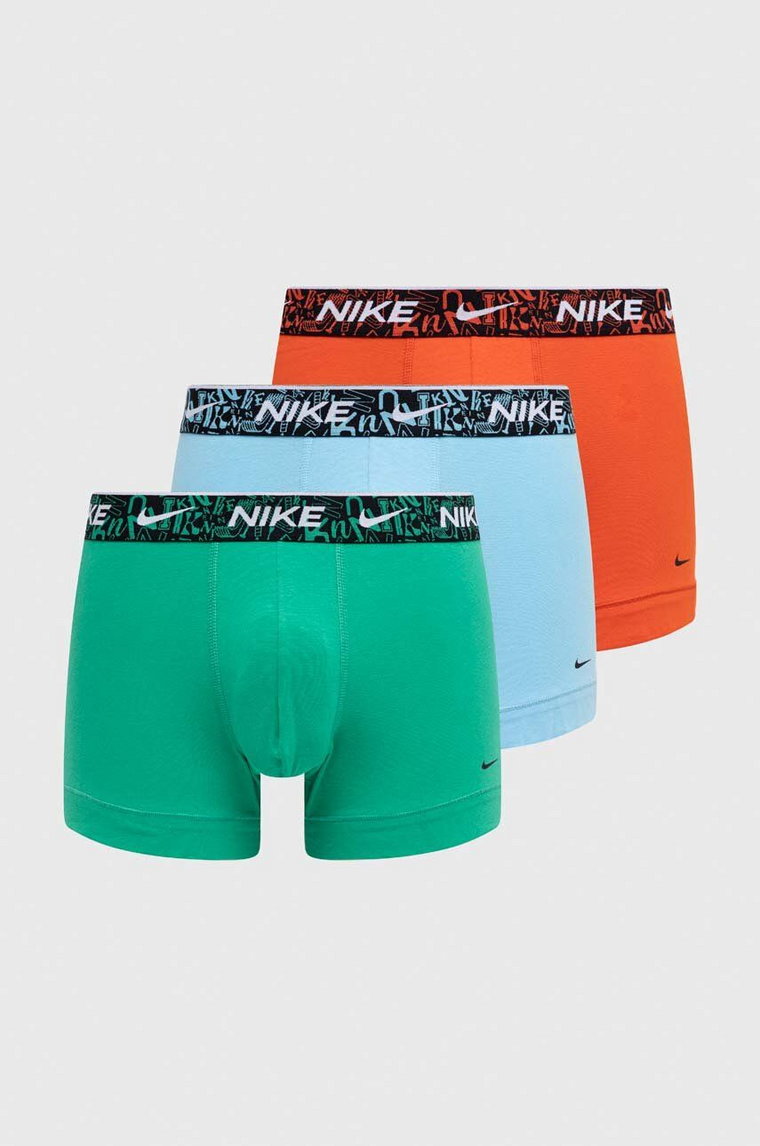 Nike bokserki 3-pack męskie kolor pomarańczowy