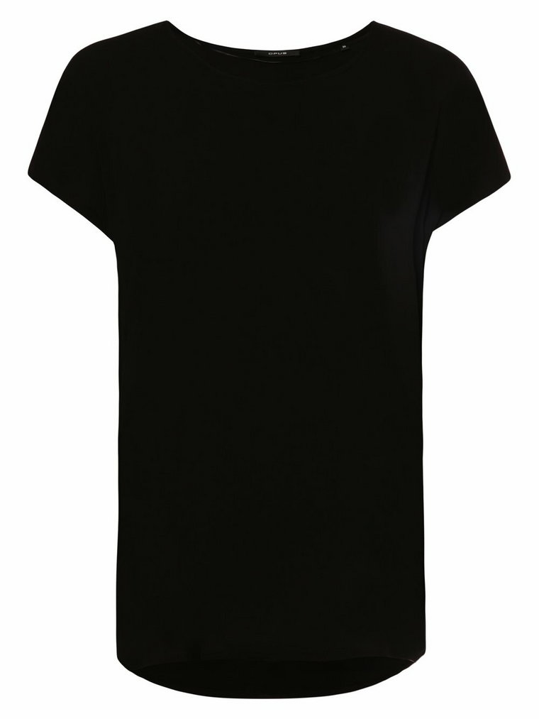 Opus - T-shirt damski  Skita soft, czarny