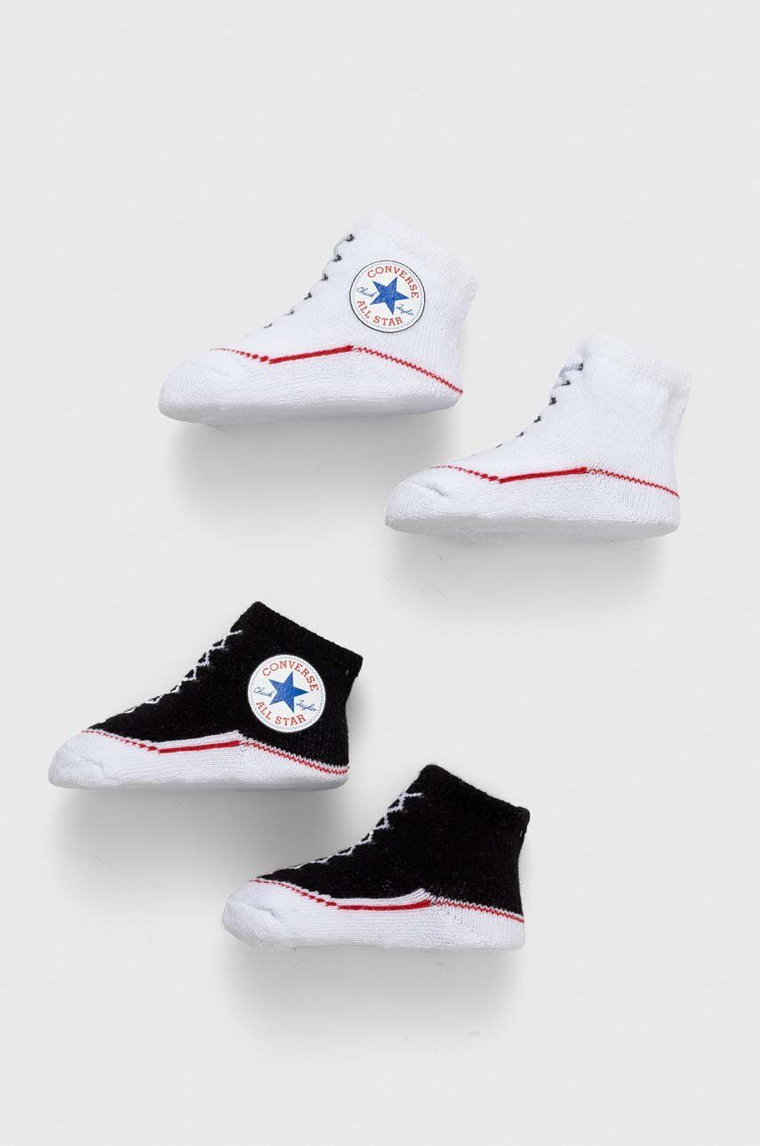 Converse skarpetki niemowlęce 2-pack kolor czarny