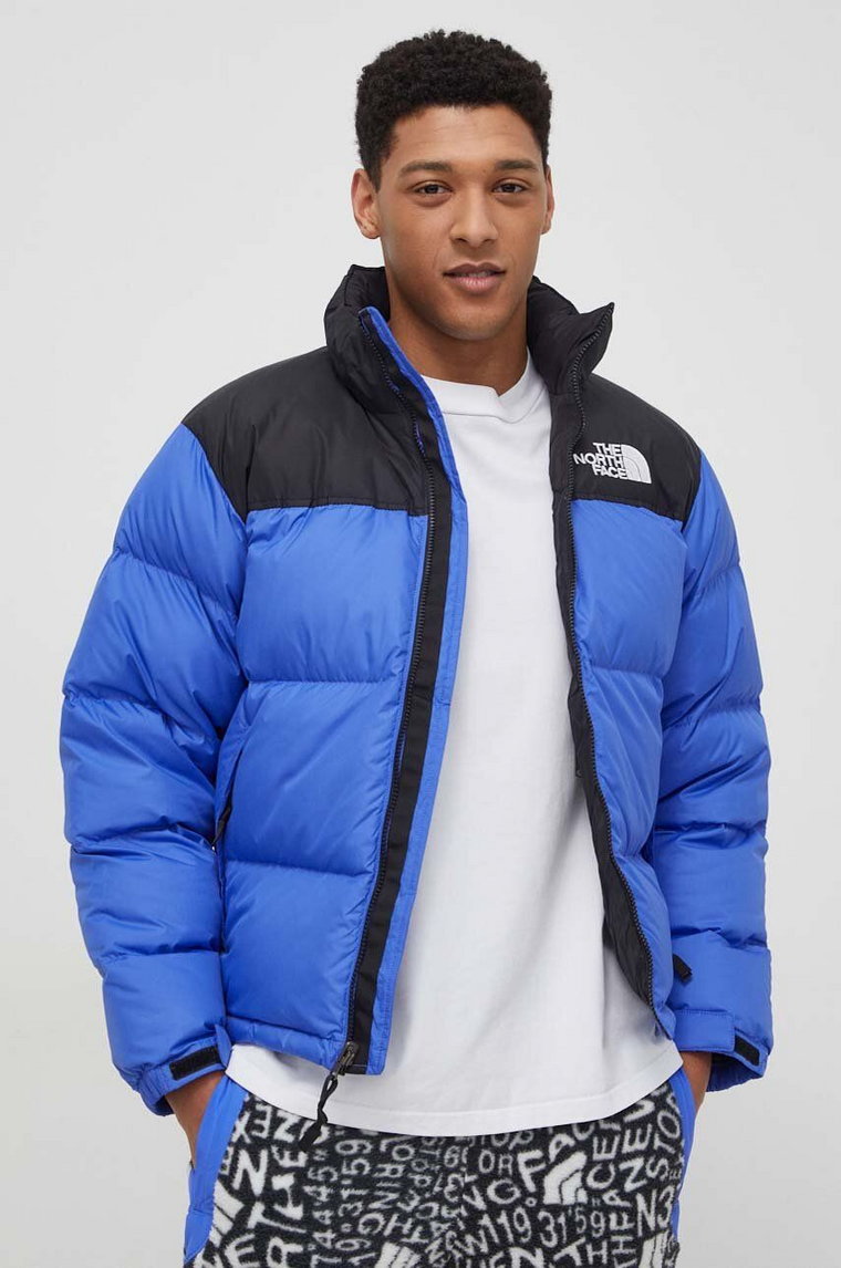 The North Face kurtka puchowa 1996 RETRO NUPTSE JACKET męska kolor niebieski zimowa NF0A3C8DQBO1