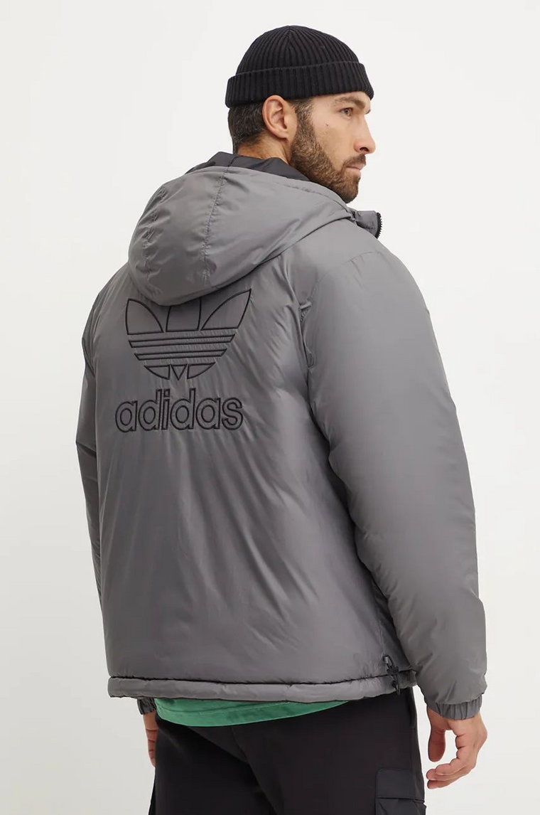 adidas Originals kurtka dwustronna Adicolor Reversible Jacket męska kolor czarny zimowa JD9071