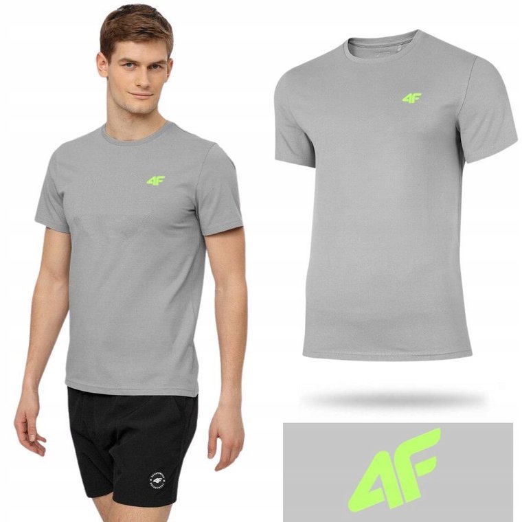 Koszulka Męska 4F T-shirt Podkoszulek Bluzka Sportowa Na Co Dzień