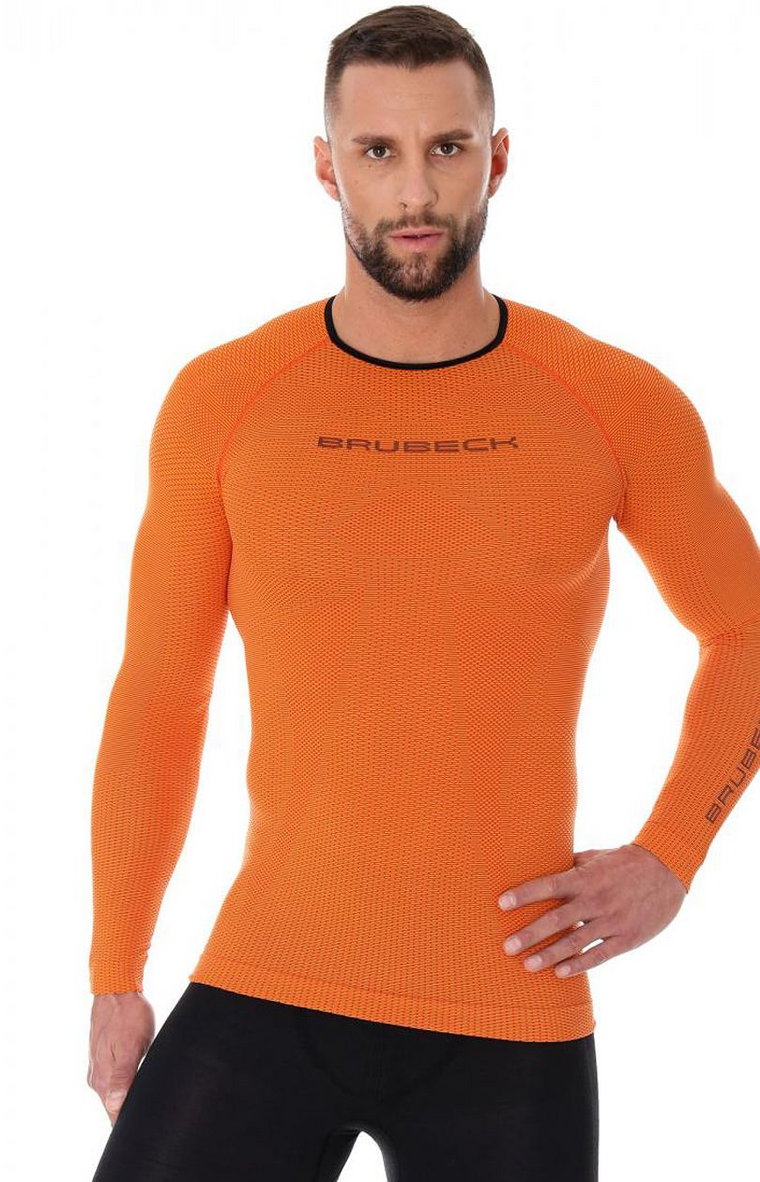 Koszulka męska 3D Run PRO LS13000, Kolor pomarańczowy, Rozmiar S, Brubeck