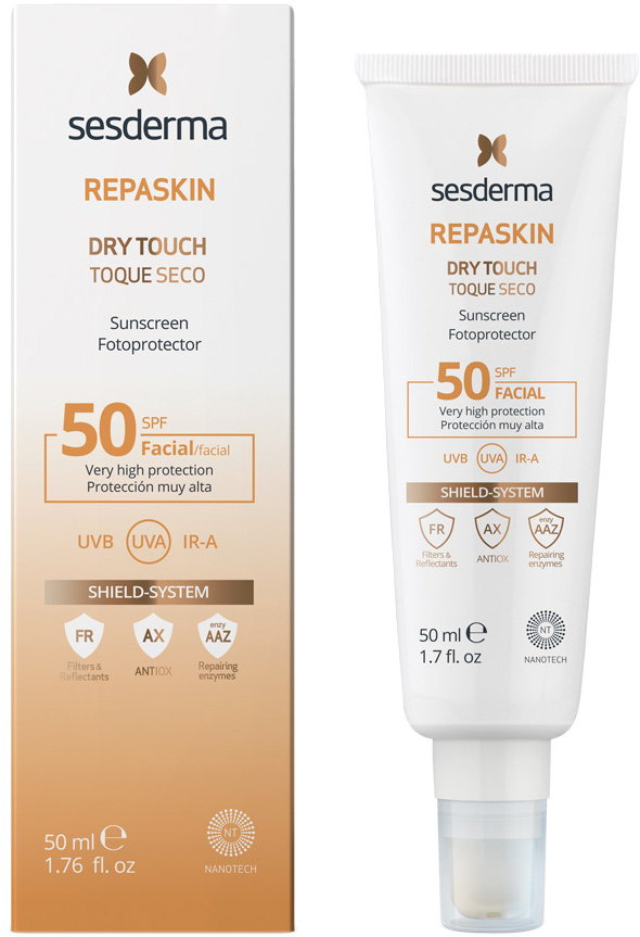 Żel do opalania Sesderma Repaskin Dry Touch SPF 50 50 ml (8429979456069). Kosmetyki do ochrony przeciwsłonecznej