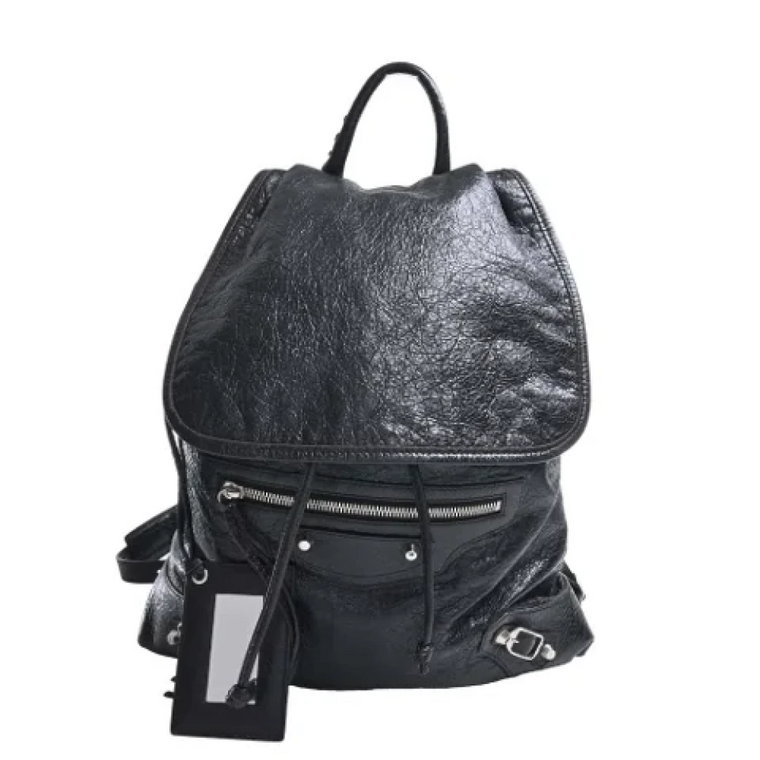 Pre-owned Leather backpacks Balenciaga Vintage