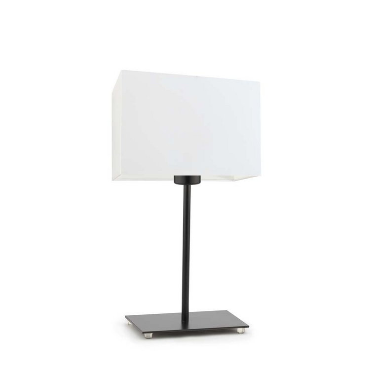 Lampka nocna LYSNE Amalfi, 60 W, E27, biała/czarna, 40x20 cm