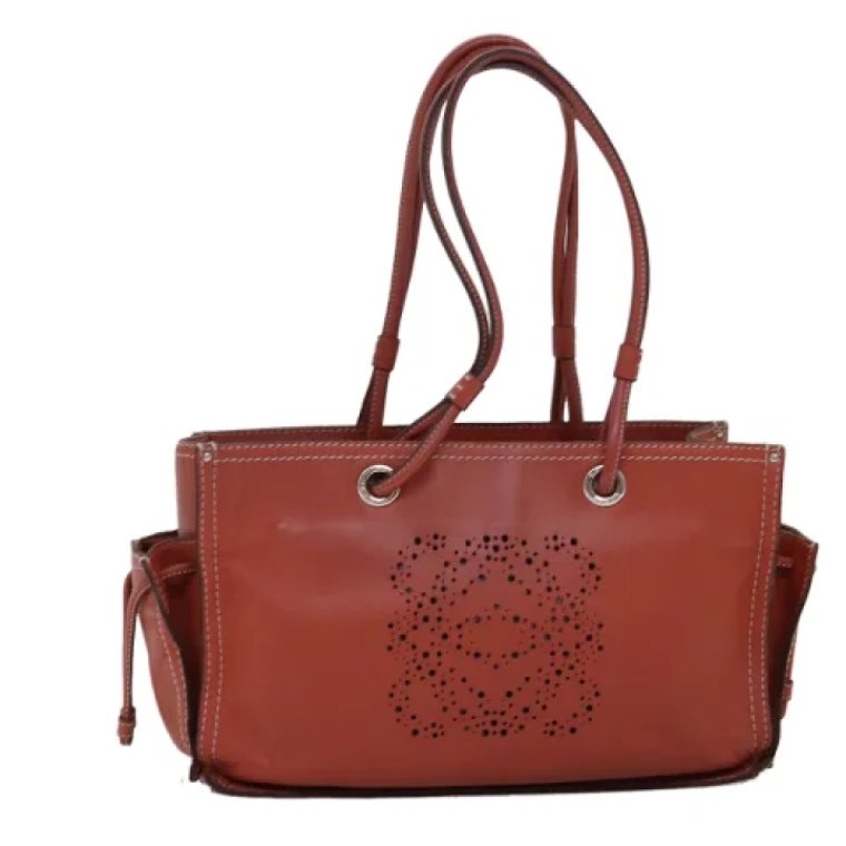 Pre-owned Leather totes Loewe Pre-owned