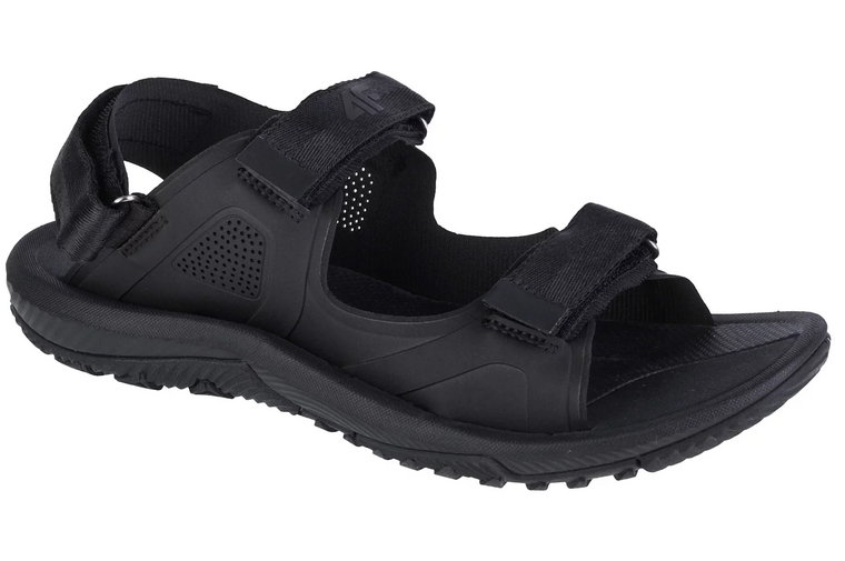 4F Sandals 4FSS23FSANM019-20S, Męskie, Czarne, sandały, syntetyk, rozmiar: 42