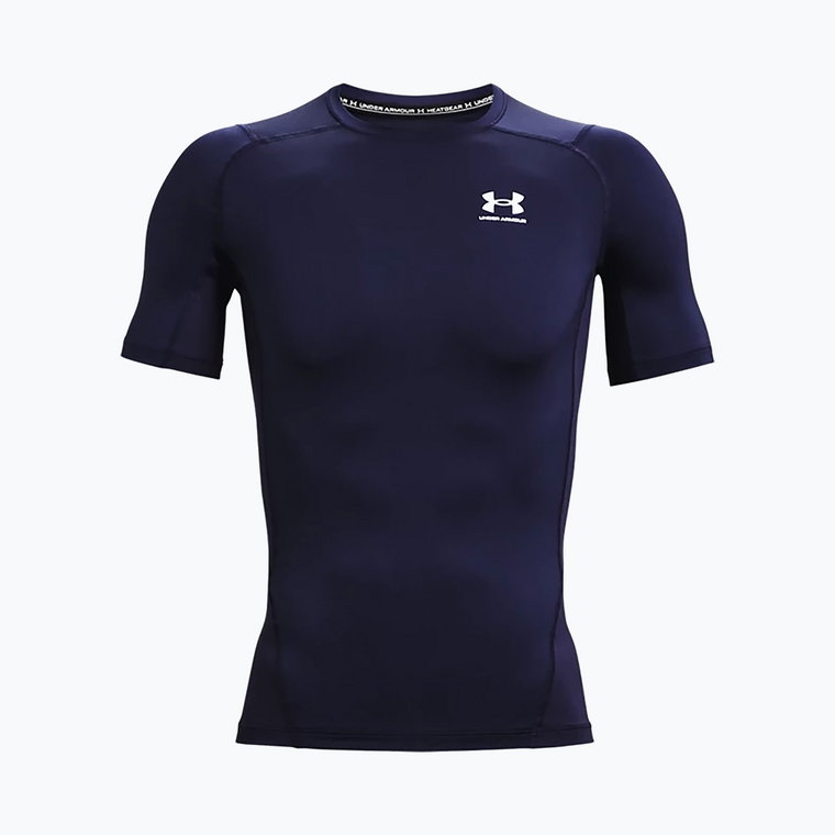 Koszulka treningowa męska Under Armour HG Armour Comp midnight navy/white